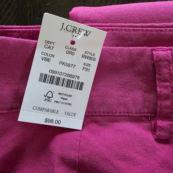 J. Crew Pink Wide-Leg Pants - Picture 7 of 8